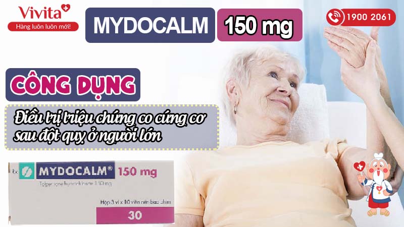 Công dụng của thuốc giãn cơ Mydocalm 150mg
