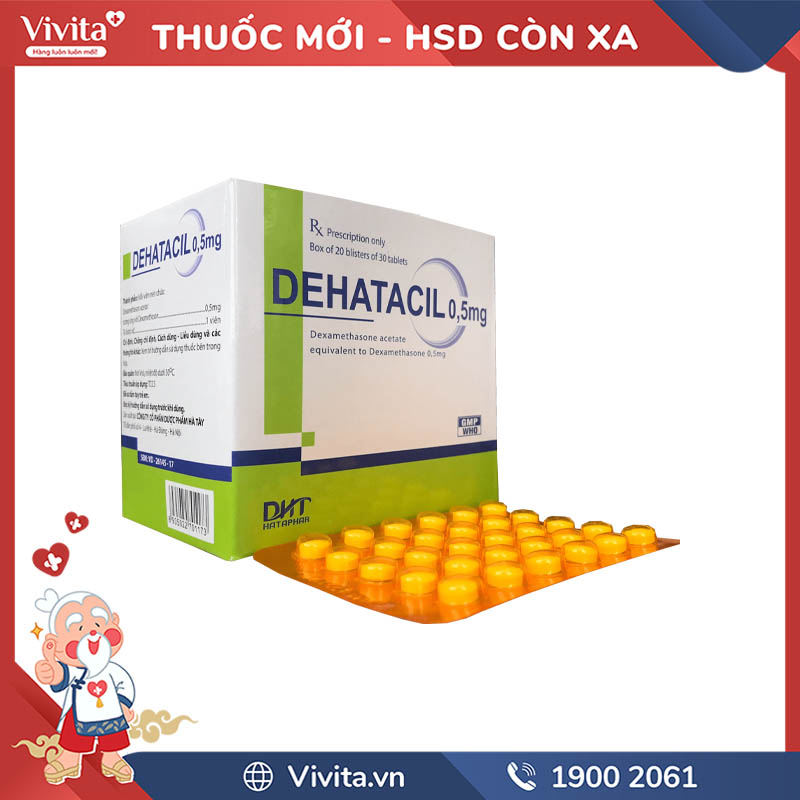 Thuốc kháng dị ứng Dehatacil 0.5mg | Hộp 600 viên