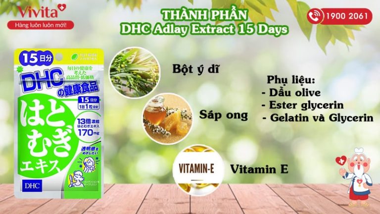 DHC Adlay Extract 15 Days hỗ trợ trắng da [MỚI NHẤT 2021 ...