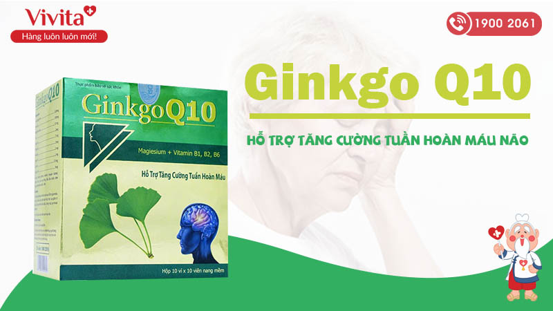 Thuốc hỗ trợ tuần hoàn máu não ginkgo-q10