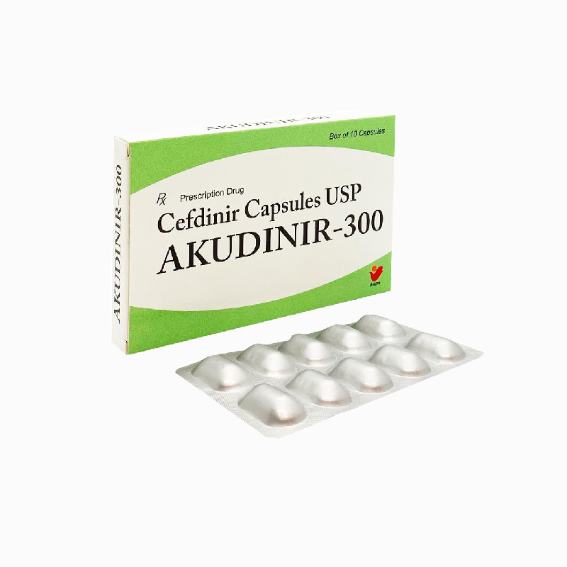 Thuốc kháng sinh trị nhiễm khuẩn Akudinir - 300 | Hộp 10 viên