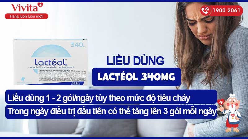 Liều dùng và cách dùng men vi sinh trị tiêu chảy Lactéol 