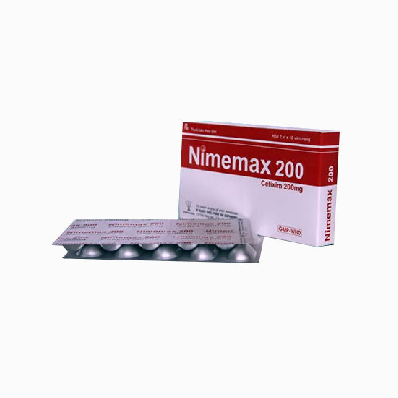 Thuốc kháng sinh trị nhiễm khuẩn Ninemax 200 | Hộp 20 viên