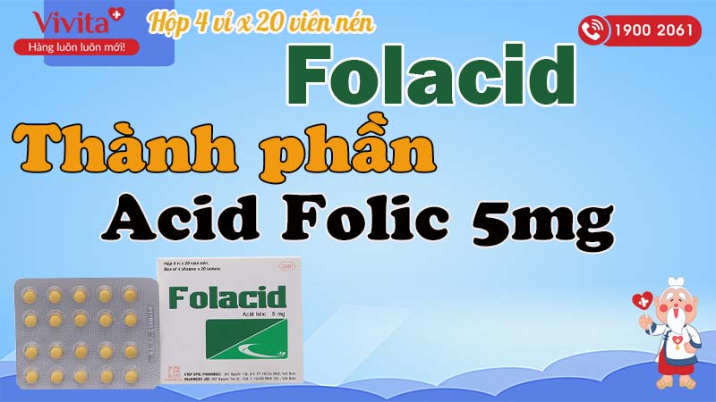 Thành phần Folacid 5mg