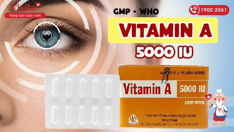 Thuốc bổ sung Vitamin A 5000IU 