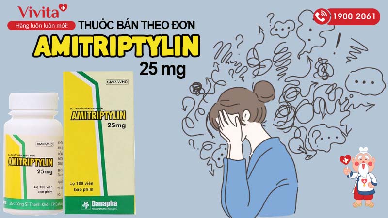 Thuốc trị trầm cảm Amitriptylin 25mg 
