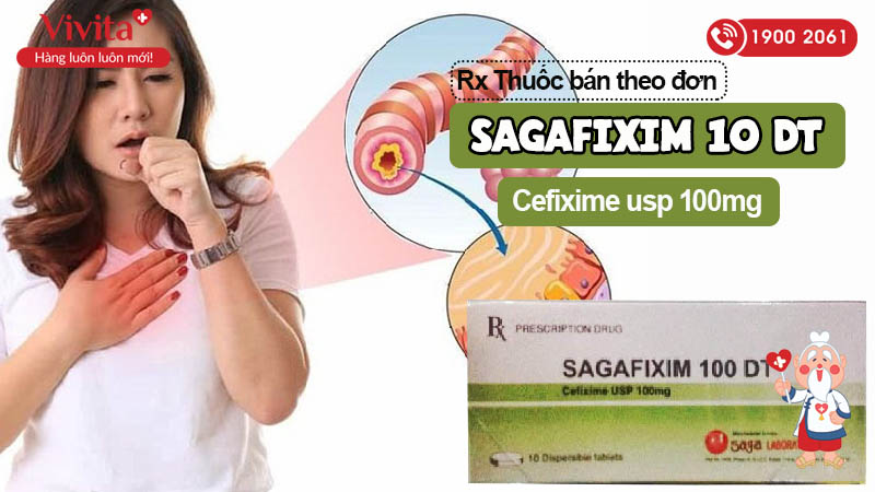 Thuốc kháng sinh Sagafixim 100 DT