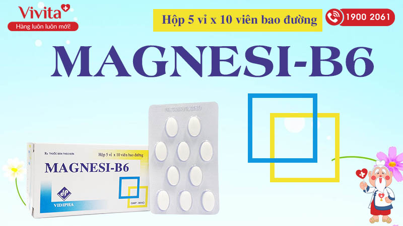 Magnesi B6 vidipha hộp 50 viên