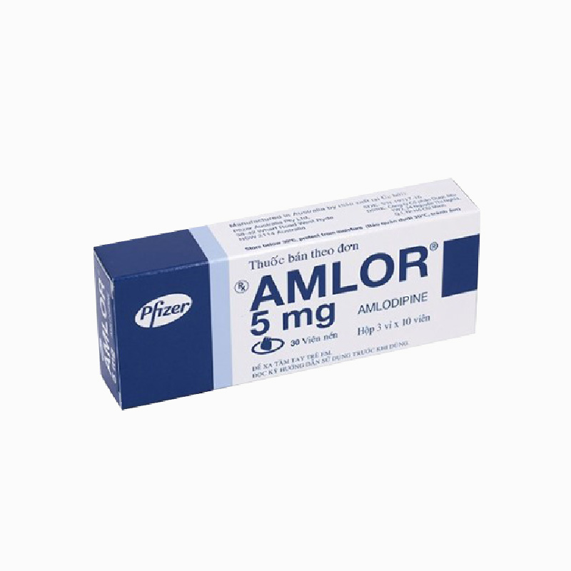 Thuốc trị cao huyết áp Amlor 5mg | Hộp 30 viên