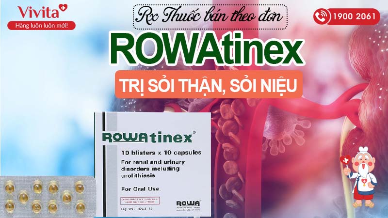 Thuốc trị sỏi thận, sỏi niệu Rowatinex