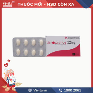 Thuốc bổ sung progesteron Utrogestan 200mg