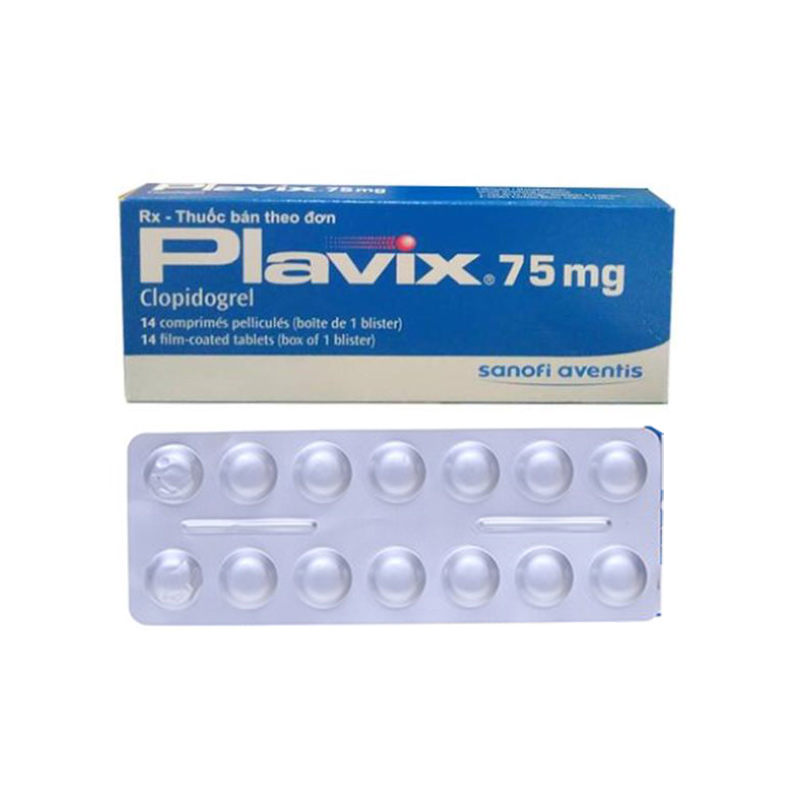Thuốc ngăn ngừa đột quỵ Plavix 75mg l Hộp 14 viên