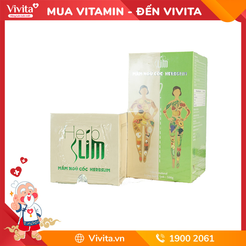 Cốm Giảm Cân Herbslim Hỗ Trợ Cải Thiện Vóc Dáng An Toàn | Hộp/ Túi 30 Gói