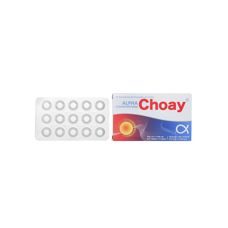 Thuốc kháng viêm chống phù nề Alpha Choay l Hộp 30 viên