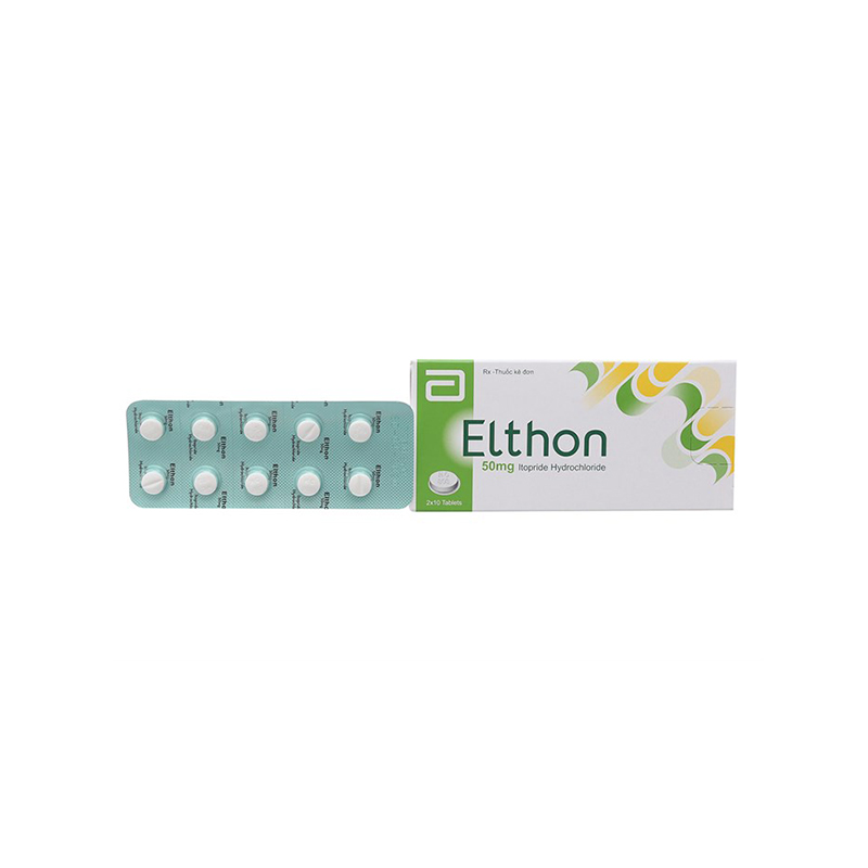 Thuốc trị đầy hơi, buồn nôn Elthon 50mg l Hộp 20 viên