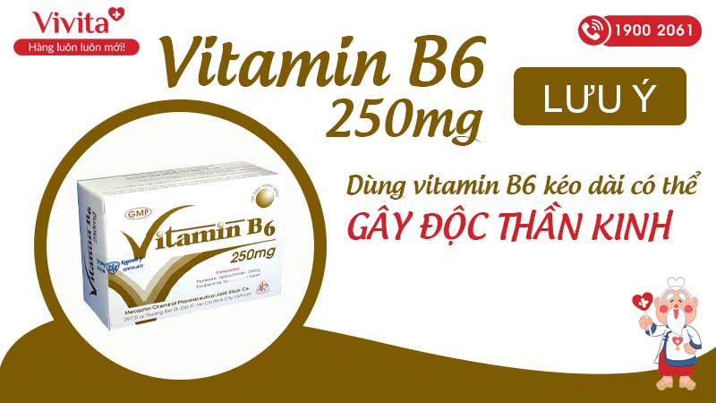 Lưu ý khi sử dụng Vitamin B6 250mg Mekophar
