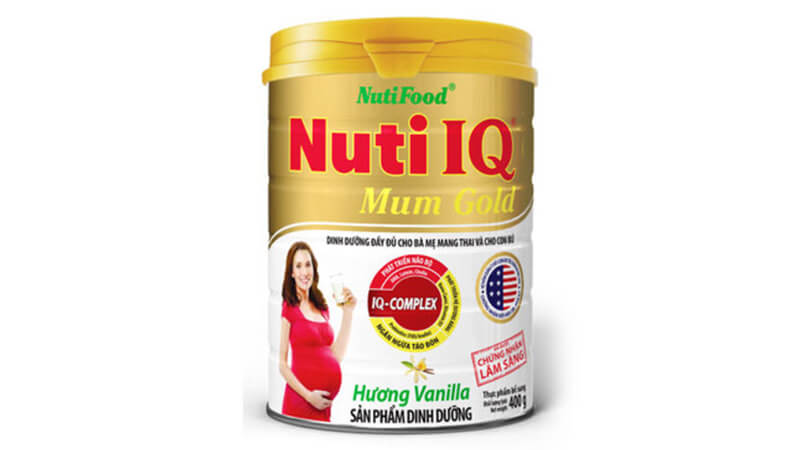 Sữa bột NutiFood Nuti IQ Mum Gold hương vani
