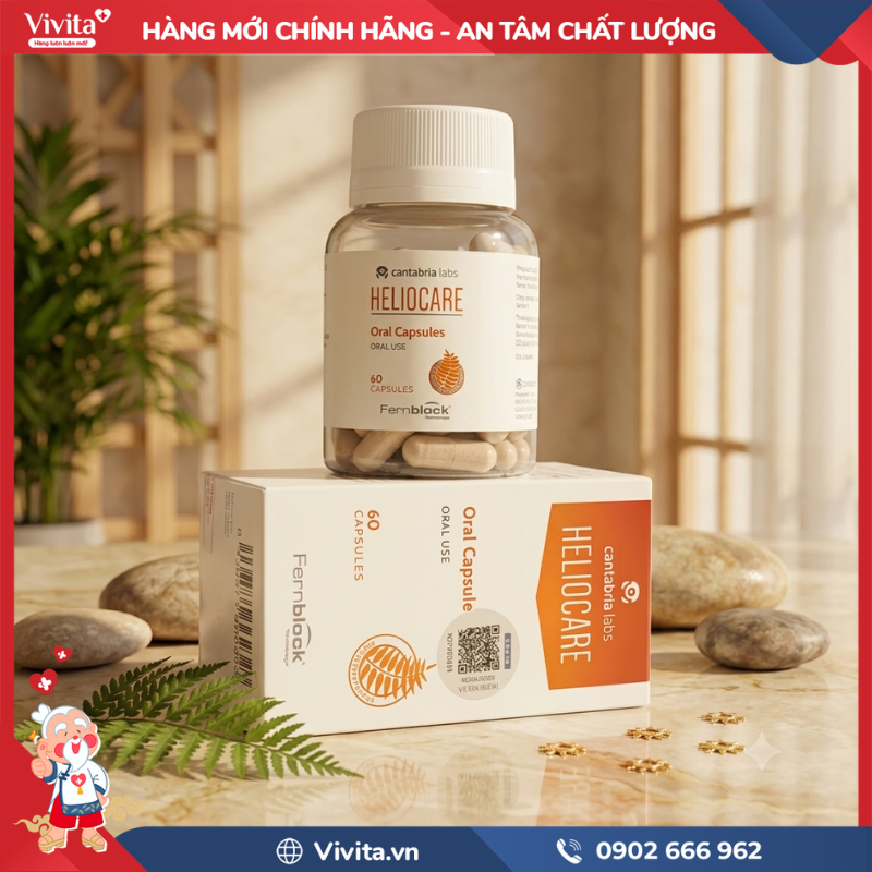 Hướng dẫn sử dụng viên uống chống nắng Heliocare