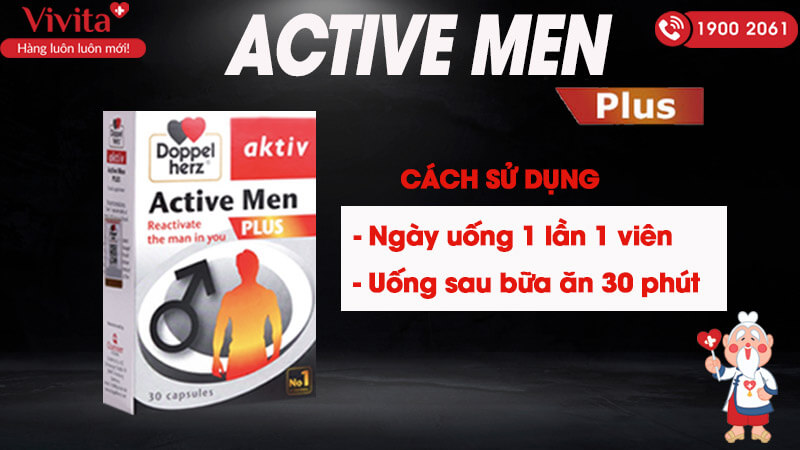 Cách sử dụng viên uống Active Men Plus