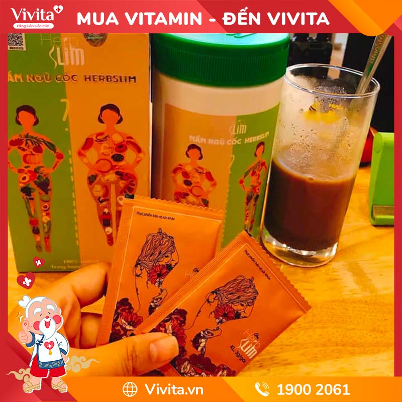 Cốm Giảm Cân Herbslim Hỗ Trợ Cải Thiện Vóc Dáng An Toàn | Hộp/ Túi 30 Gói