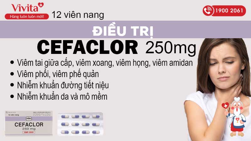 công dụng thuốc cefaclor 250mg 