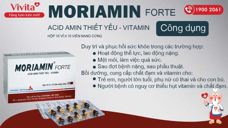 Công dụng thuốc moriamin forte