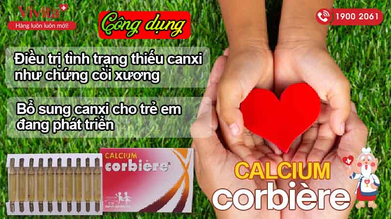 Công dụng của thuốc Calcium Corbière 5ml