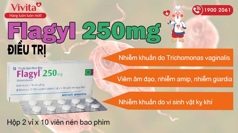 Công dụng Thuốc kháng nấm flagyl 250mg