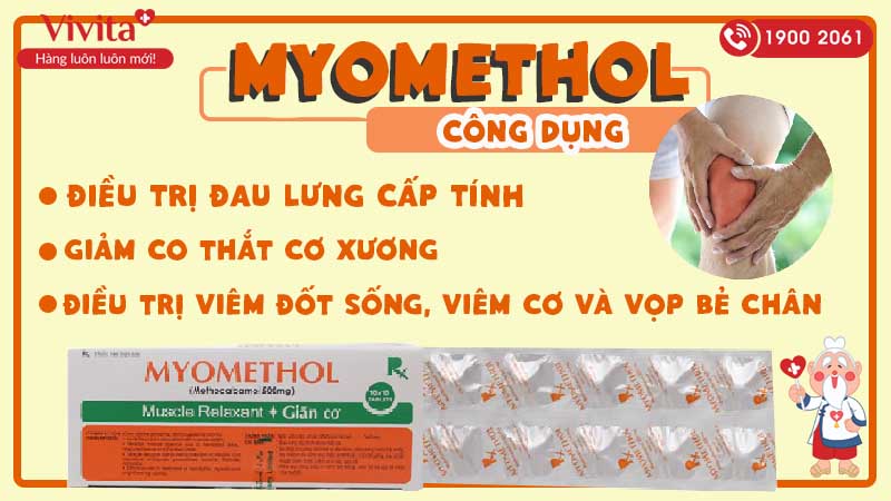 Công dụng của thuốc Myomethol 