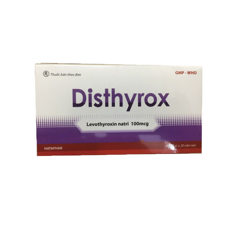 Thuốc trị suy giáp Disthyrox l Hộp 100 viên