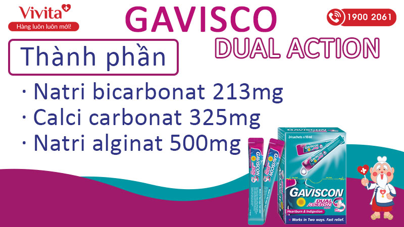 gavisco dual action trị gerd