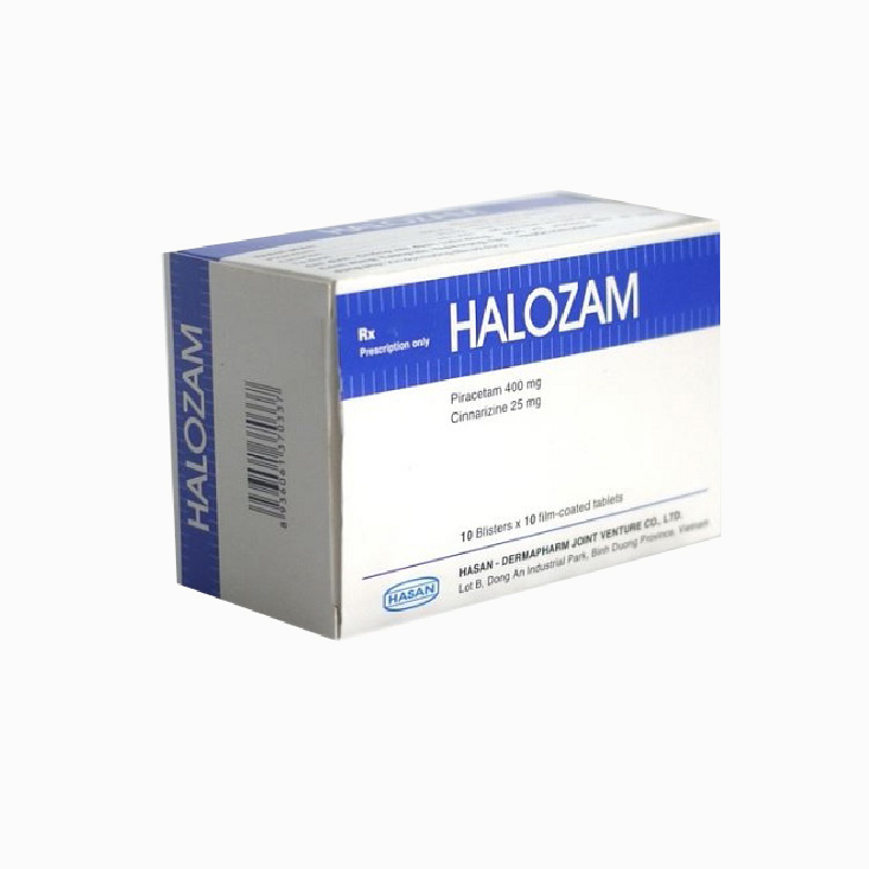Thuốc hỗ trợ chức năng não Halozam | Hộp 100 viên