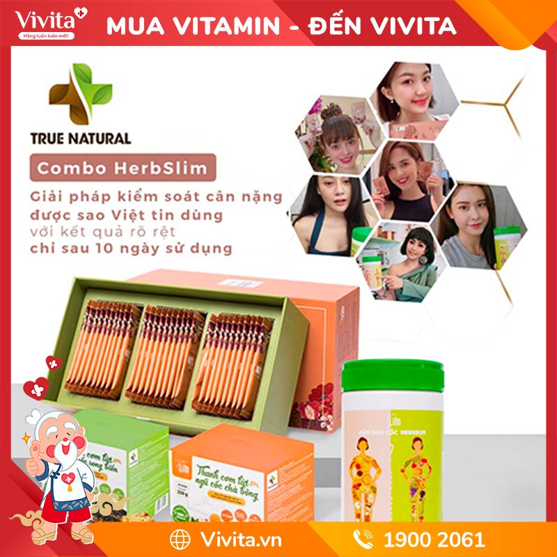 Cốm Giảm Cân Herbslim Hỗ Trợ Cải Thiện Vóc Dáng An Toàn | Hộp/ Túi 30 Gói
