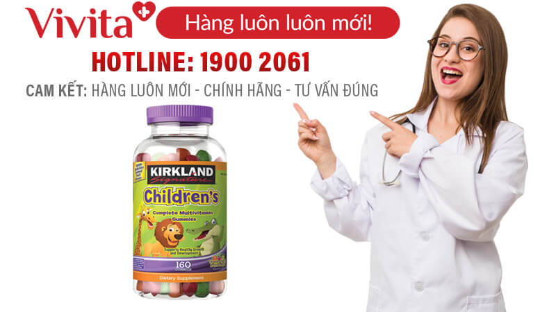 kẹo dẻo dinh dưỡng Kirkland Children’s Multivitamin chính hãng