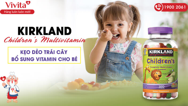 kẹo dẻo Kirkland Children’s Multivitamin bổ sung vitamin cho bé