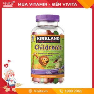 kẹo dẻo dinh dưỡng Kirkland Children’s Multivitamin hộp 160v