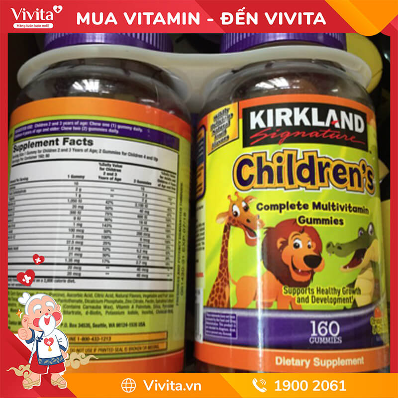 Kẹo dinh dưỡng Kirkland Children’s Multivitamin