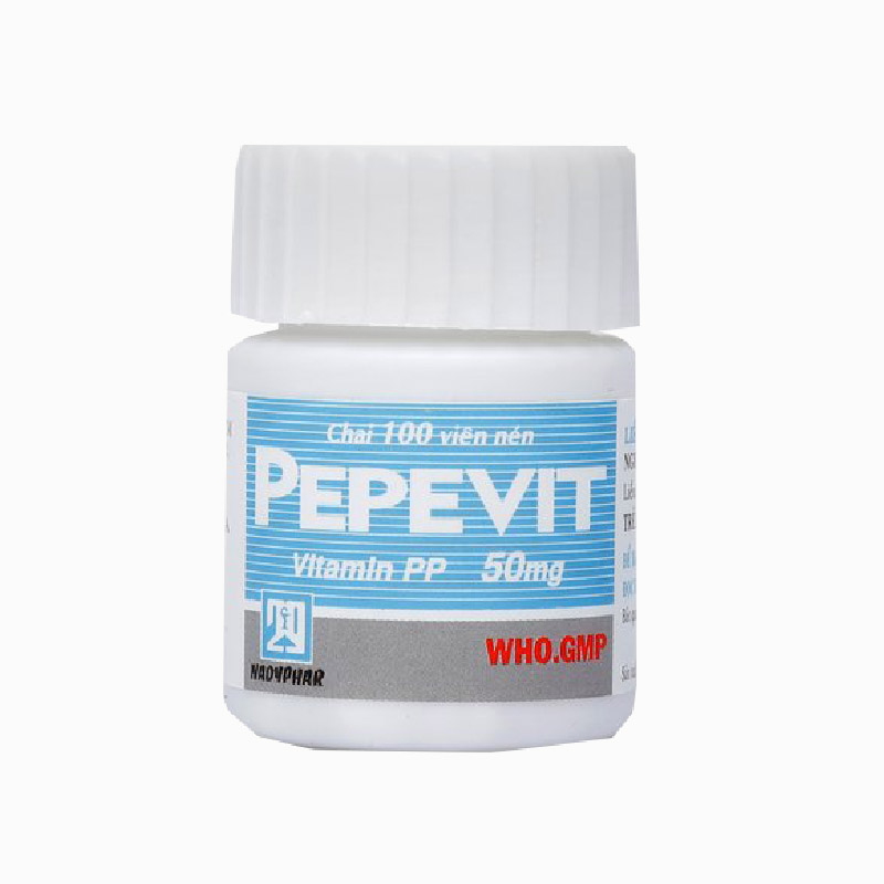 Thuốc bổ sung vitamin Pepevit 50mg | Chai 100 viên