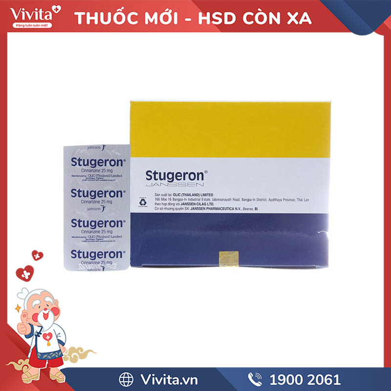 Thuốc trị rối loạn tiền đình Stugeron 25mg Hộp 250 viên - Nhà ...