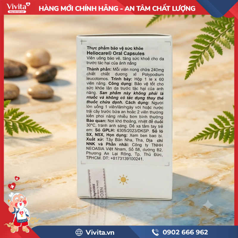 Thành phần viên uống chống nắng Heliocare