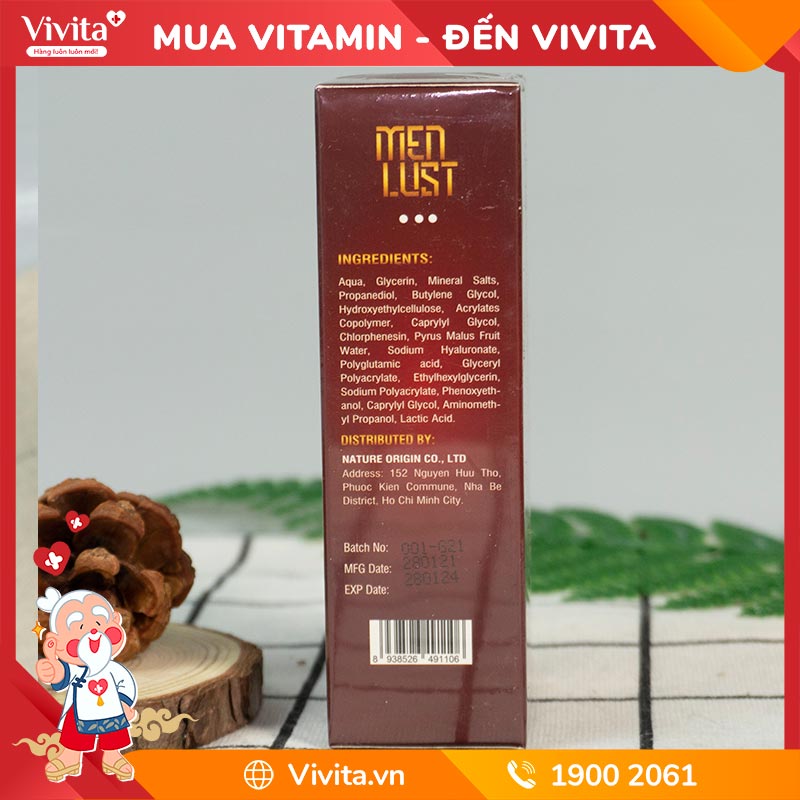 Gel Menlust Hỗ Trợ Cải Thiện Kích Thước