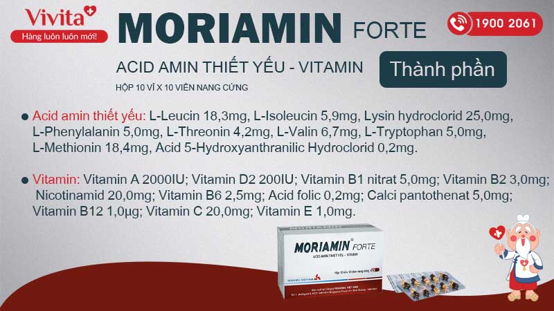 Thành phần thuốc moriamin forte