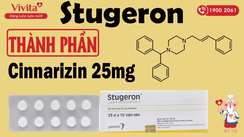 Thành phần thuốc điều trị rối loạn tiền đình stugeron