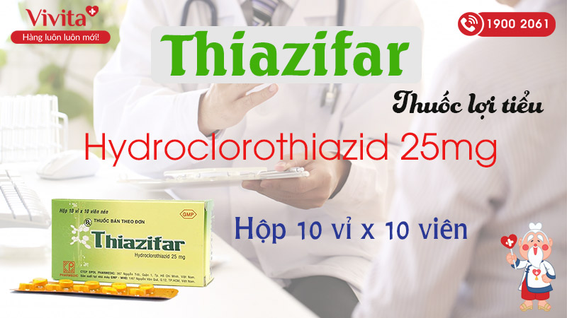 thiazifar Hydrochlorothiazide 25mg