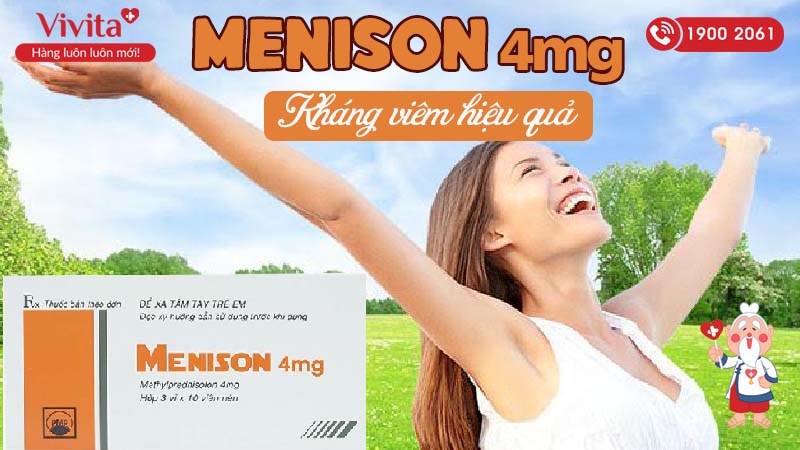 Thuốc kháng viêm Menison 4mg