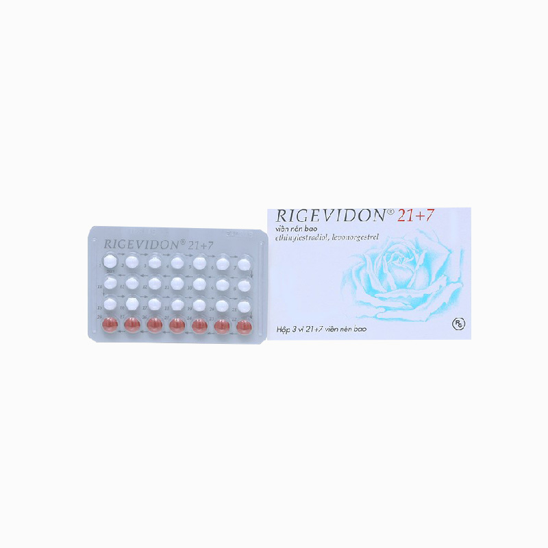 Thuốc tránh thai Rigevidon 21+7 | Hộp 3 vỉ