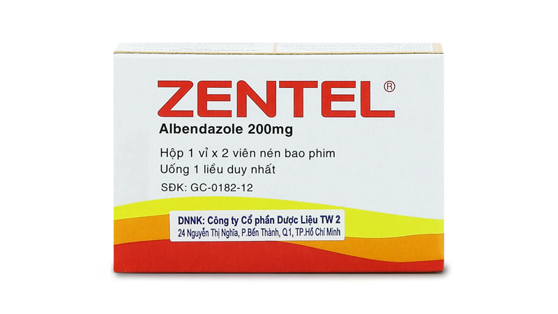 Thuốc tẩy giun Zentel (Albendazol)