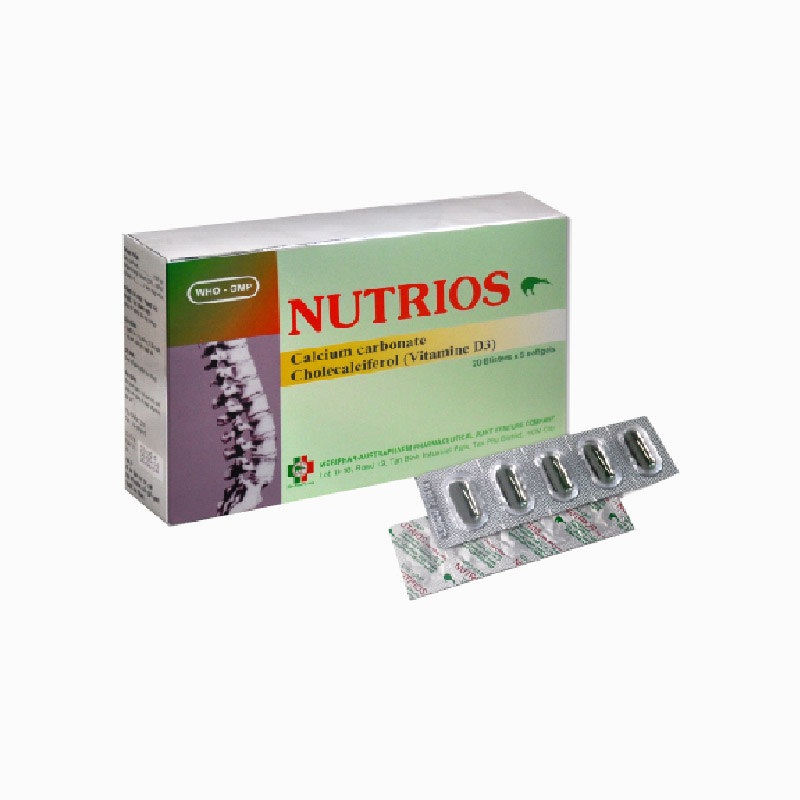 Thuốc trị loãng xương Nutrios | Hộp 100 viên