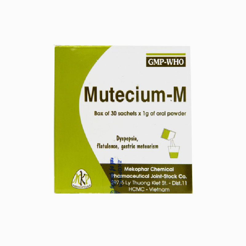 Thuốc chống nôn và buồn nôn Mutecium - M | Hộp 30 gói