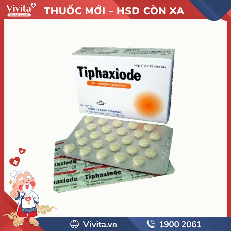 Thuốc trị tiêu chảy Tiphaxiode | Hộp 100 viên